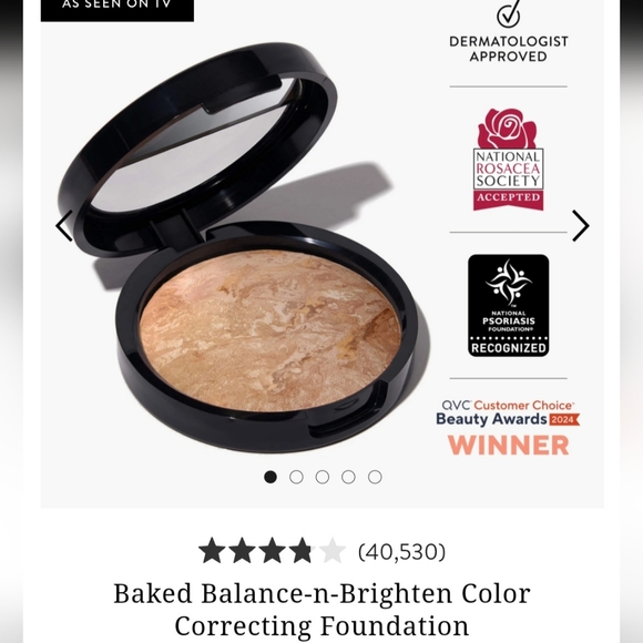 NWT - Laura Geller Baked Balance-n-Brighten Color Correcting Foundation - Tan - Picture 2 of 5